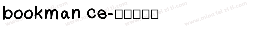 bookman ce字体转换